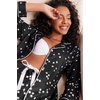 Ekouaer Women’s Pajamas Long Sleeve Loungewear Casual Button Down Pjs(Black With Stars)