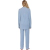 Ekouaer Women’s Pajamas Long Sleeve Loungewear Casual Button Down Pjs(Blue)