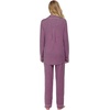 Ekouaer Women’s Pajamas Long Sleeve Loungewear Casual Button Down Pjs(Cherry Red)