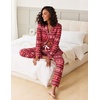 Ekouaer Women’s Pajamas Long Sleeve Loungewear Casual Button Down Pjs(Christmas Pattern)