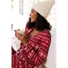Ekouaer Women’s Pajamas Long Sleeve Loungewear Casual Button Down Pjs(Christmas Pattern)