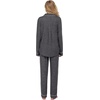 Ekouaer Women’s Pajamas Long Sleeve Loungewear Casual Button Down Pjs(Dark Grey)
