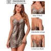 Ekouaer Women’s Satin Chemise Nightgown Sleeveless Slip Sleepwear S-2XL(Leopard)