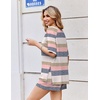 Ekouaer Womens Two Piece Sets Summer Lounge Set Matching Outfits(Colorful Striped)