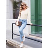 Long Sleeve Shirts for Women Thumb Hole Fitted Tops Thermal Layering Tees(Beige)