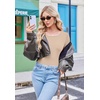 Long Sleeve Shirts for Women Thumb Hole Fitted Tops Thermal Layering Tees(Khaki)