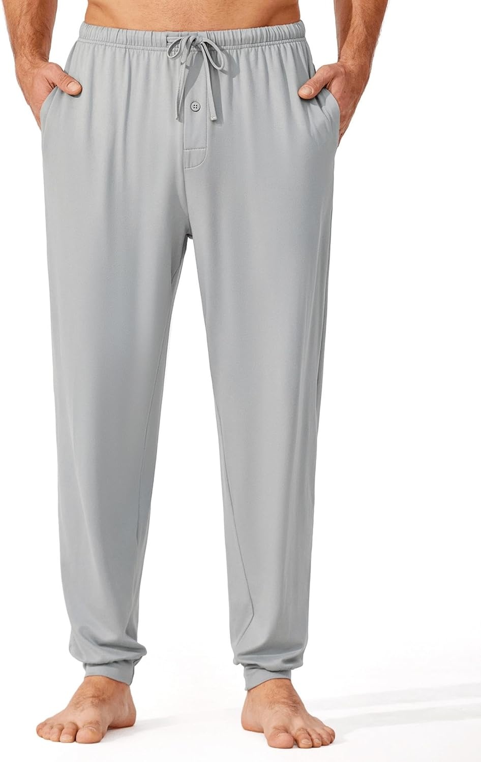 image:imageEkouaer Mens Pajama Pants Jogger Comfy Loungewear with Pockets Drawstring2 Packblacklight Grey