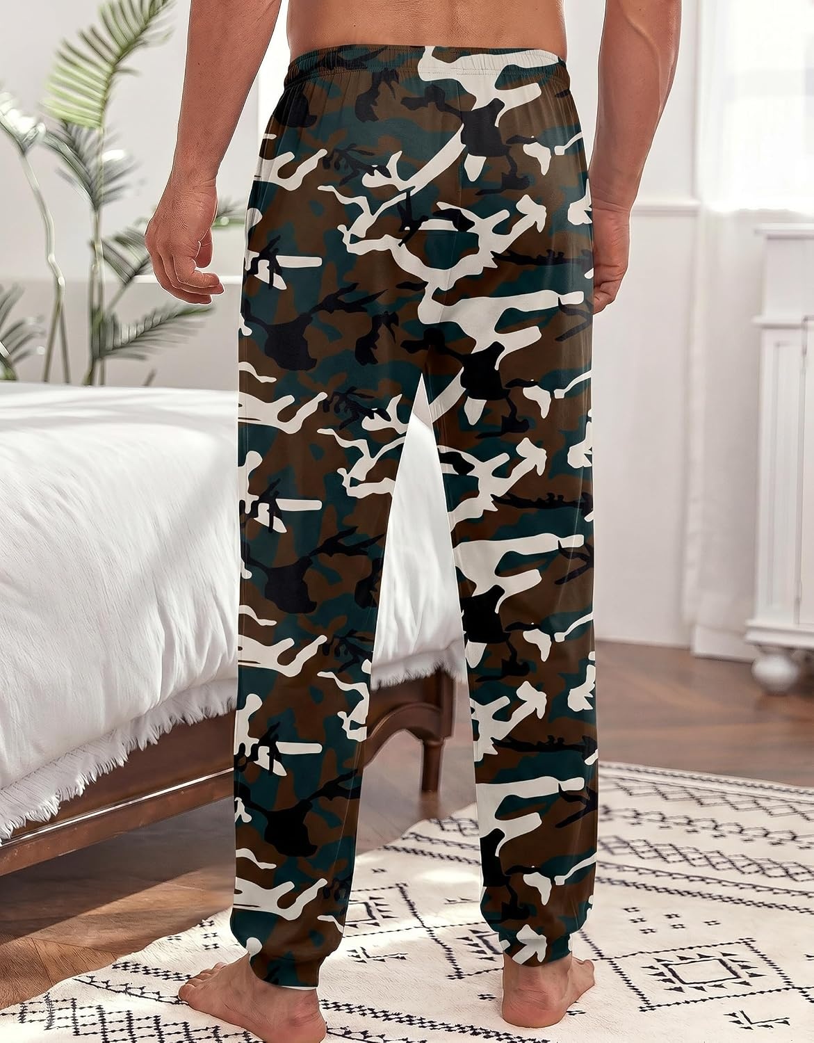 image:imageEkouaer Mens Pajama Pants Jogger Comfy Loungewear with Pockets DrawstringCamouflagel