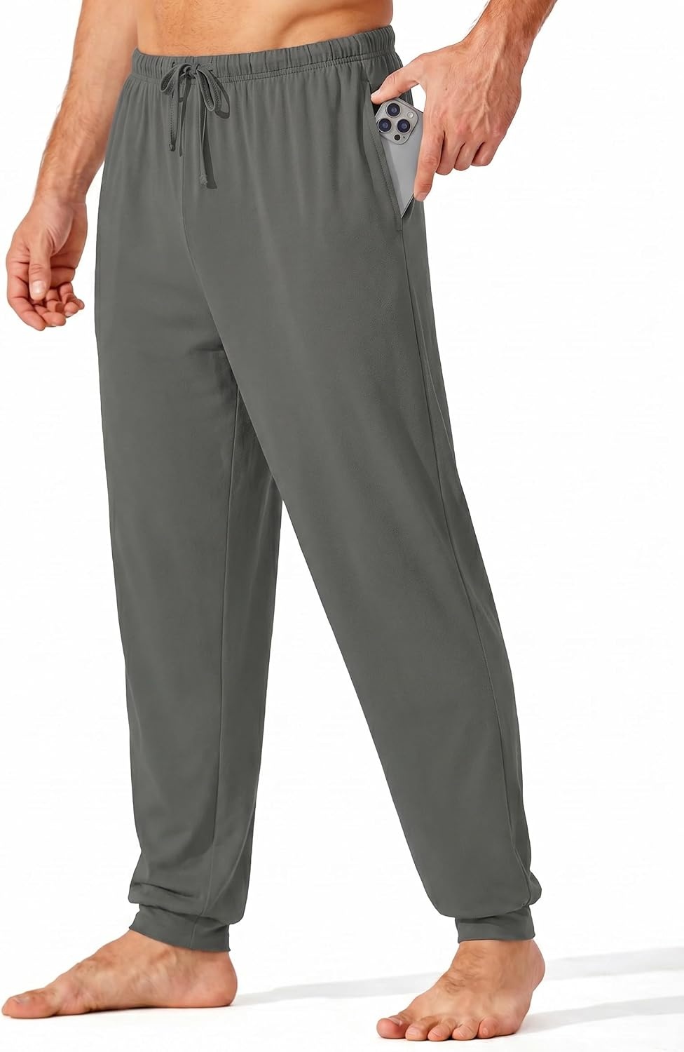 image:imageEkouaer Mens Pajama Pants Jogger Comfy Loungewear with Pockets DrawstringDark Grey