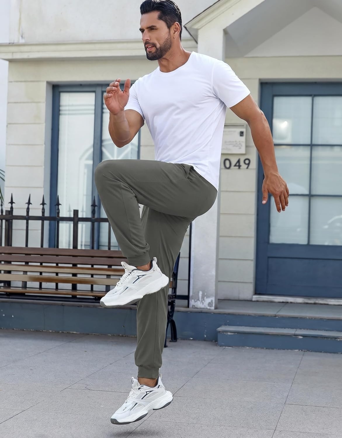 image:imageEkouaer Mens Pajama Pants Jogger Comfy Loungewear with Pockets DrawstringDark Grey