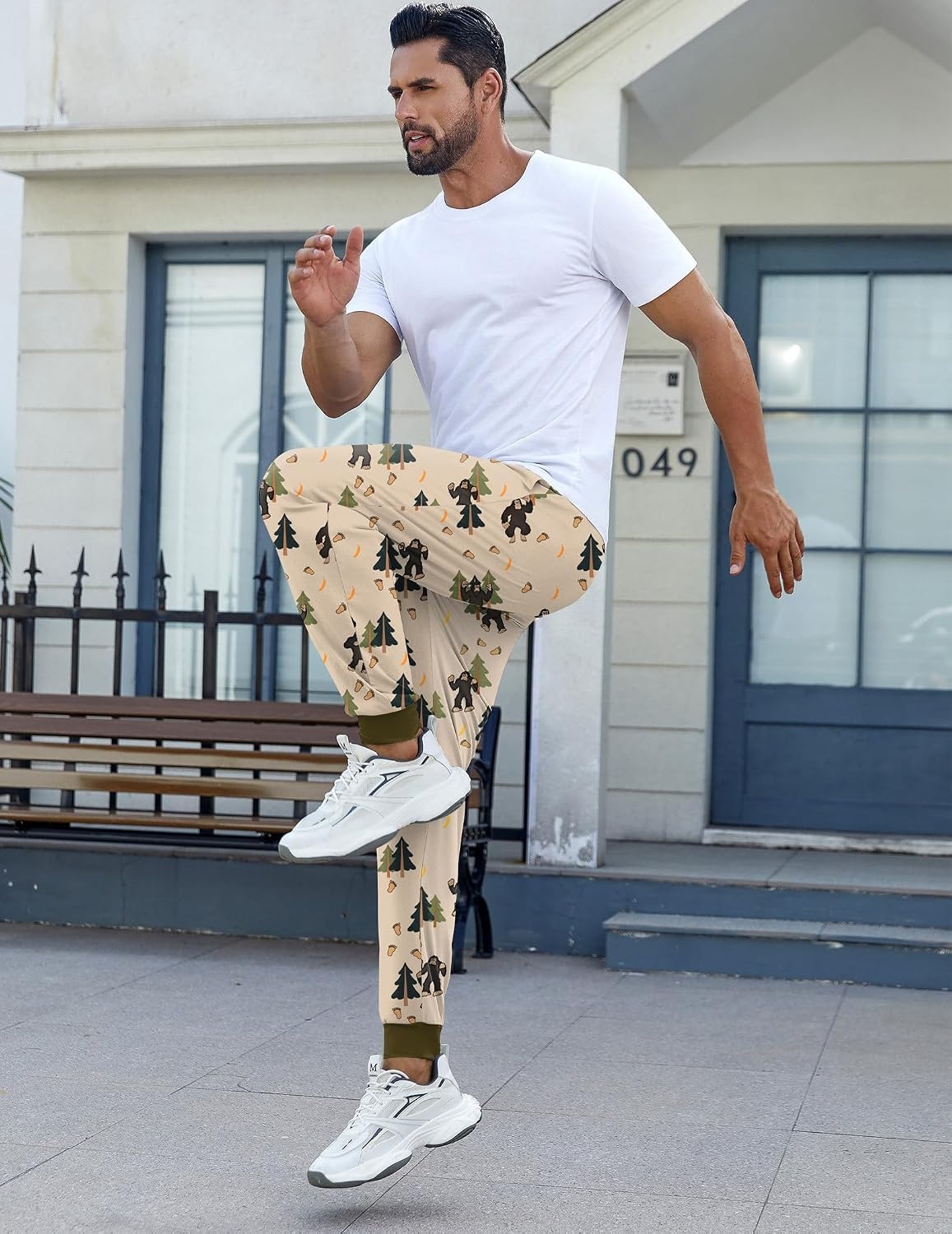 image:imageEkouaer Mens Pajama Pants Jogger Comfy Loungewear with Pockets DrawstringForest Bigfoot