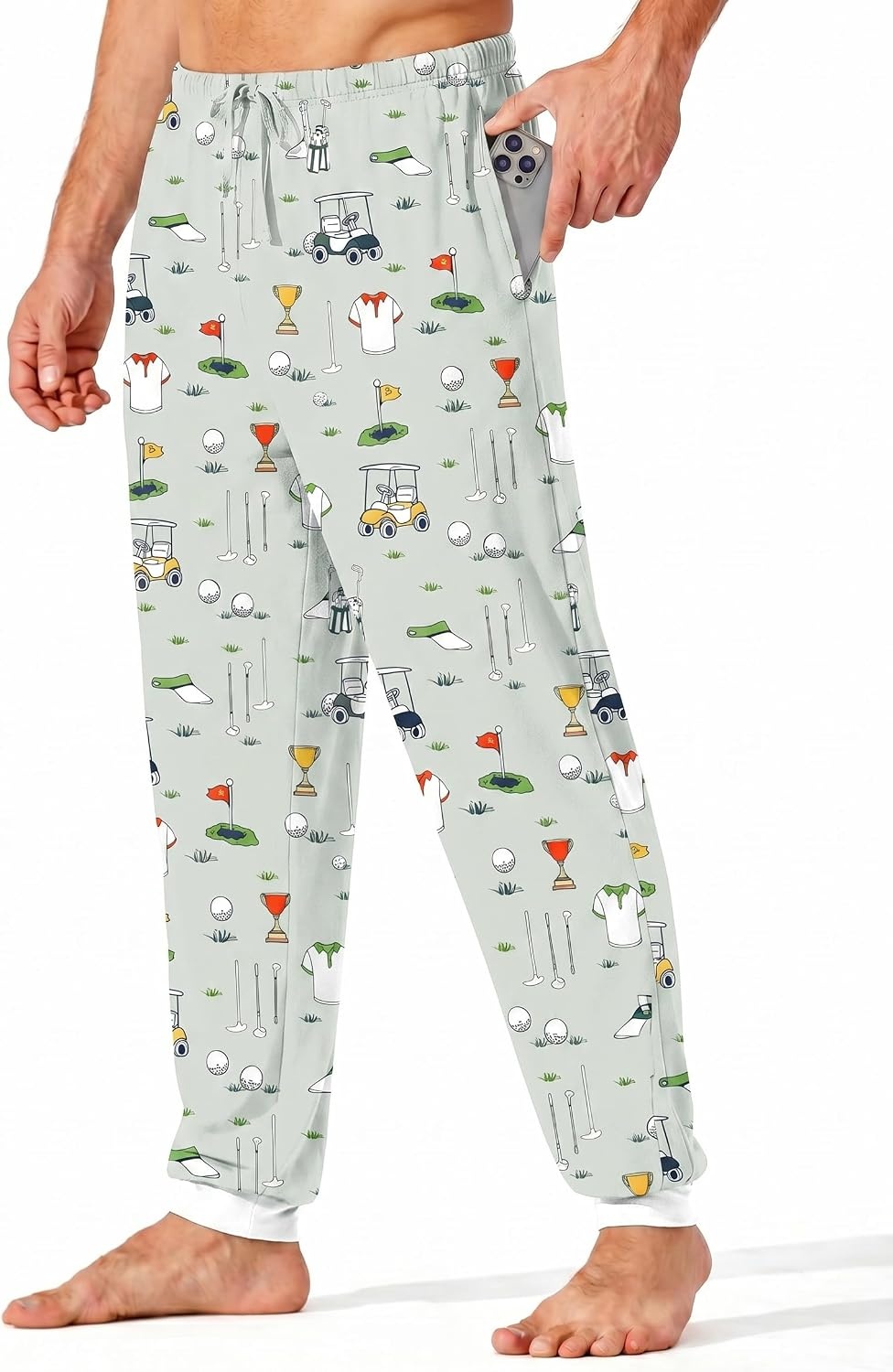 image:imageEkouaer Mens Pajama Pants Jogger Comfy Loungewear with Pockets DrawstringGolf