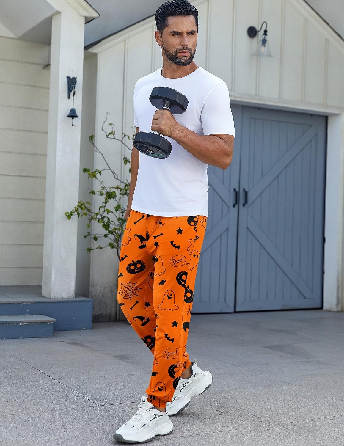 image:imageEkouaer Mens Pajama Pants Jogger Comfy Loungewear with Pockets DrawstringHalloween