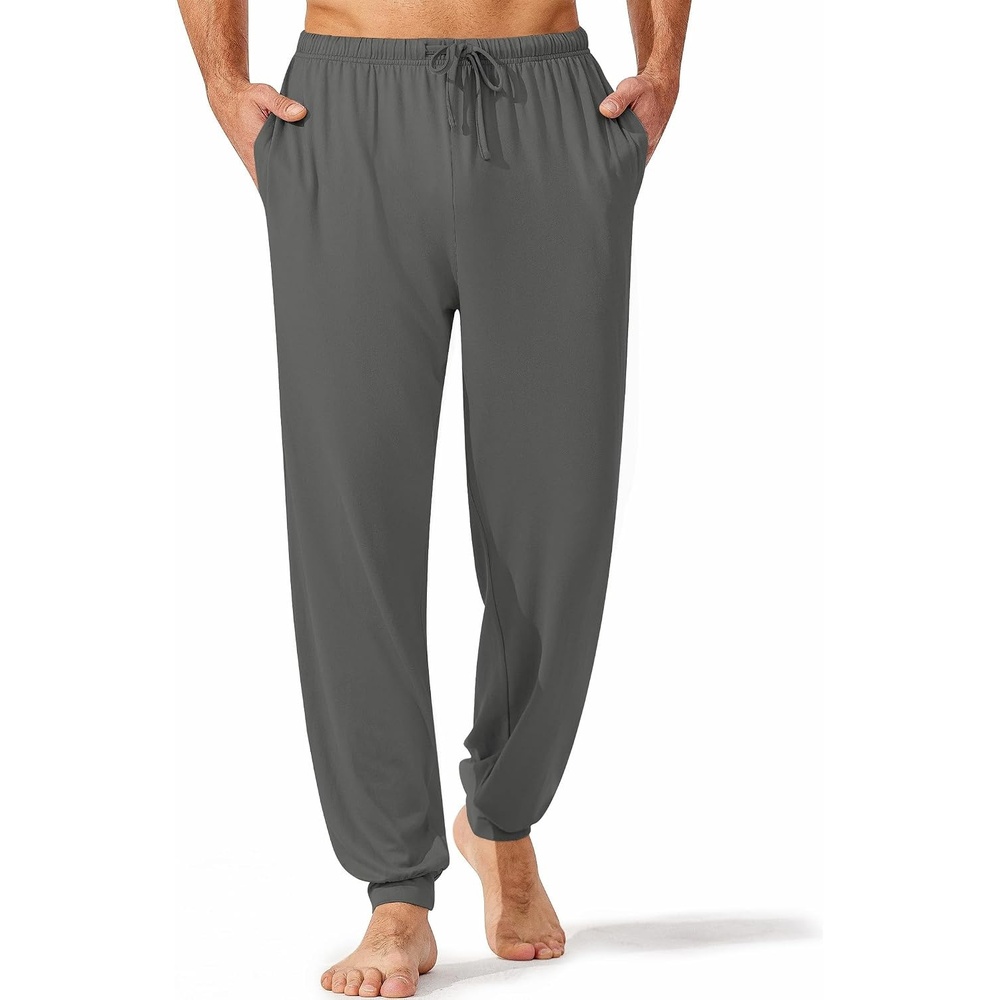 image:imageEkouaer Mens Pajama Pants Jogger Comfy Loungewear with Pockets DrawstringDark Grey