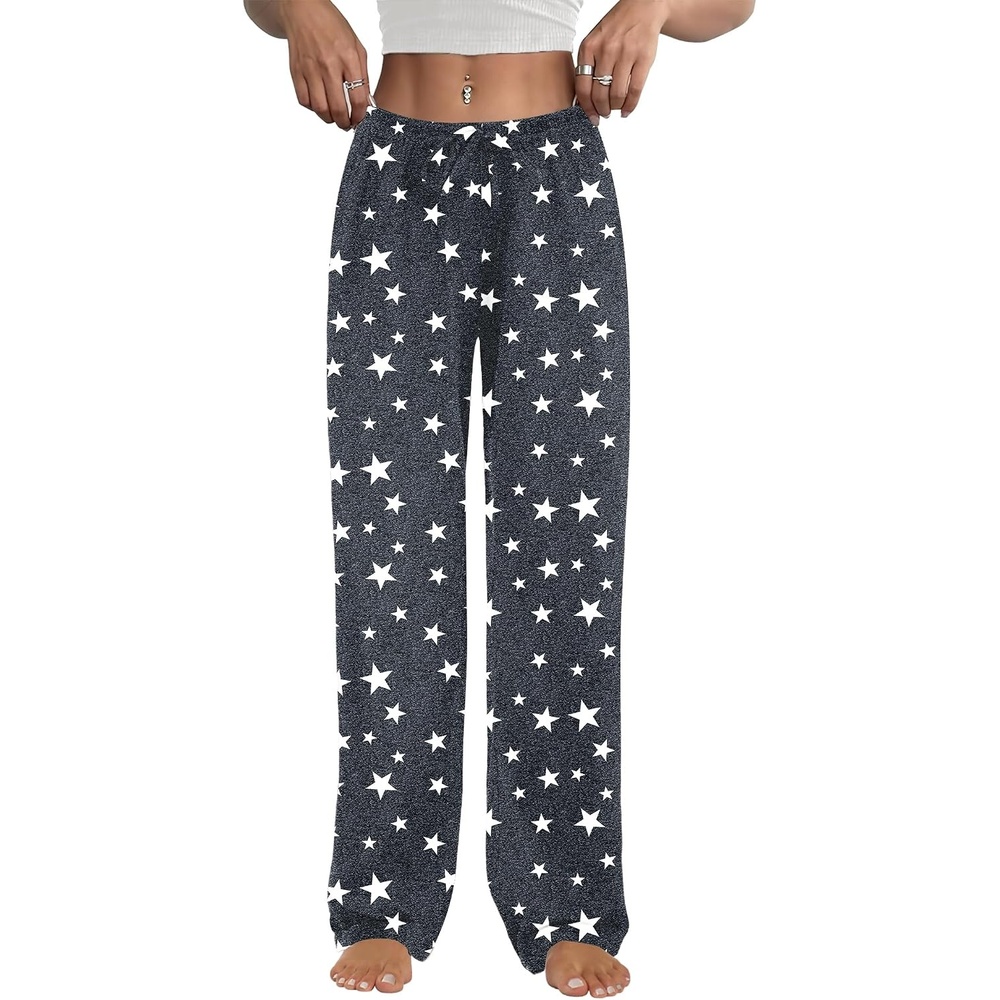 image:imageEkouaer Womens Pajama Pants Lounge Pants Soft Drawstring Pj BottomsGrey Stars