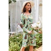 Ekouaer 3 Pack Long Sleeve Nightgowns for Women Casual Sleepwear Nightshirt(Dog Print cat Print donut Print)