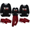 Ekouaer Family Christmas Pajamas Matching Sets Cute Long Sleeve Couple Pjs(Black Red Plaid)