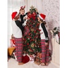 Ekouaer Family Christmas Pajamas Matching Sets Cute Long Sleeve Couple Pjs(Black Red-snowman)
