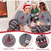 Ekouaer Family Christmas Pajamas Matching Sets Cute Long Sleeve Couple Pjs(Gray-christmas Tree)