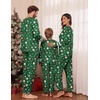 Ekouaer Family Christmas Pajamas Matching Sets Cute Long Sleeve Couple Pjs(Green-christmas)