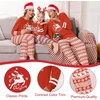 Ekouaer Family Christmas Pajamas Matching Sets Cute Long Sleeve Couple Pjs(Red White-elk)