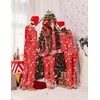 Ekouaer Family Christmas Pajamas Matching Sets Cute Long Sleeve Couple Pjs(Red-elk)