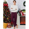 Ekouaer Mens Pajama Pants Jogger Comfy Loungewear with Pockets Drawstring(2 Pack-black+red)