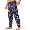 Ekouaer Mens Pajama Pants Jogger Comfy Loungewear with Pockets Drawstring(American Football)