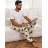Ekouaer Mens Pajama Pants Jogger Comfy Loungewear with Pockets Drawstring(Forest Bigfoot)