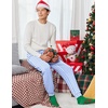 Ekouaer Mens Pajama Pants Jogger Comfy Loungewear with Pockets Drawstring(Gingham+stripe)