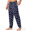 Ekouaer Mens Pajama Pants Jogger Comfy Loungewear with Pockets Drawstring(Navy Dinosaur)