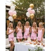 Ekouaer Pajama for Women Set 2 Piece Ruffle Cami Top and Shorts Pjs(Pink)