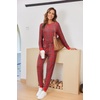 Ekouaer Pajamas for Women Comfy Long Sleeve Jogger Set Lounge Pjs Set(Christmas Plaid)