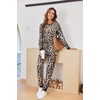 Ekouaer Pajamas for Women Comfy Long Sleeve Jogger Set Lounge Pjs Set(Classic Leopard)