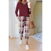 Ekouaer Pajamas for Women Comfy Long Sleeve Jogger Set Lounge Pjs Set(Classic Wind Plaid)