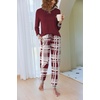 Ekouaer Pajamas for Women Comfy Long Sleeve Jogger Set Lounge Pjs Set(Classic Wind Plaid)