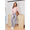 Ekouaer Pajamas for Women Comfy Long Sleeve Jogger Set Lounge Pjs Set(Pink Polka Dots)