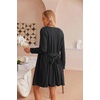 Ekouaer Pajamas for Women Set 3 Piece Soft Waffle Knit Loungewear Outfit(Black)