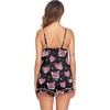 Ekouaer Pajamas for Women Set Silk Satin Pjs Sexy Lingerie Sleepwear(Black Leopard)