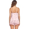 Ekouaer Pajamas for Women Set Silk Satin Pjs Sexy Lingerie Sleepwear(Cherry Bow)