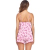 Ekouaer Pajamas for Women Set Silk Satin Pjs Sexy Lingerie Sleepwear(Pink Bow)