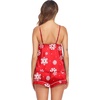 Ekouaer Pajamas for Women Set Silk Satin Pjs Sexy Lingerie Sleepwear(Snowflake)