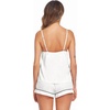 Ekouaer Pajamas for Women Set Silk Satin Pjs Sexy Lingerie Sleepwear(White)