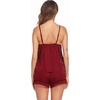 Ekouaer Pajamas for Women Set Silk Satin Pjs Sexy Lingerie Sleepwear(Wine)