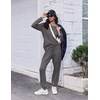 Ekouaer Pajamas for Women Set Soft Lounge Sets 2 Piece Pj Sets with Pockets(Dark Gray)
