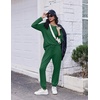 Ekouaer Pajamas for Women Set Soft Lounge Sets 2 Piece Pj Sets with Pockets(Dark Green)