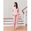Ekouaer Pajamas for Women Set Soft Lounge Sets 2 Piece Pj Sets with Pockets(Pink Plaid Christmas)