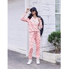 Ekouaer Pajamas for Women Set Soft Lounge Sets 2 Piece Pj Sets with Pockets(Pink Plaid Christmas)