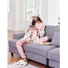 Ekouaer Pajamas for Women Set Soft Lounge Sets 2 Piece Pj Sets with Pockets(Pink Plaid Christmas)