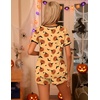 Ekouaer Pajamas for Womens Set 2 Piece Soft Sleepwear, Chest Pocket(Orange Pumpkin-halloween)